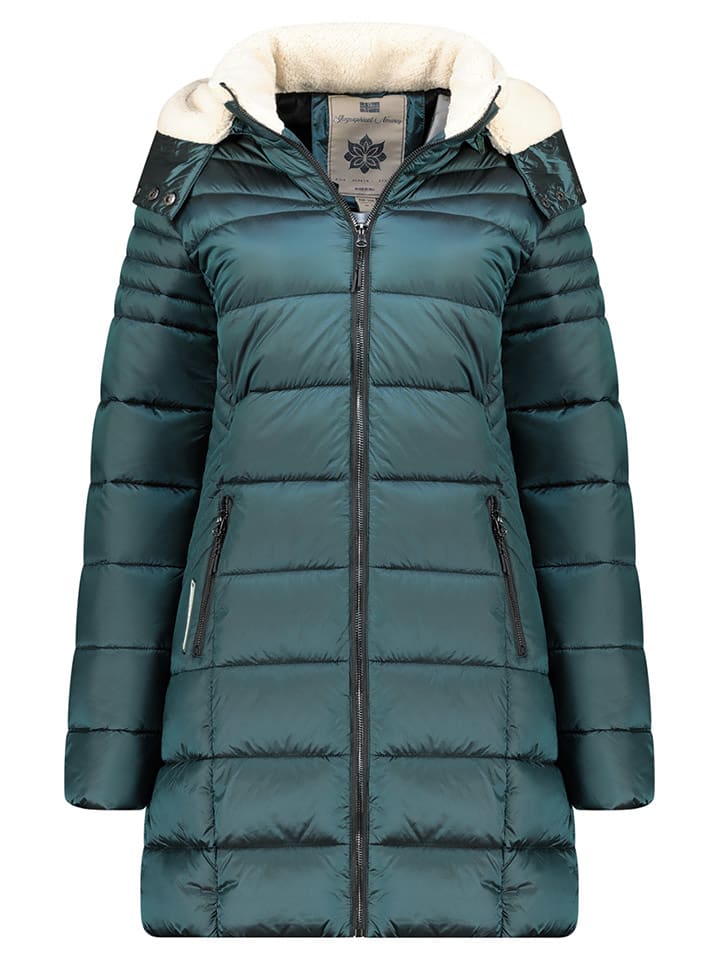 Geographical Norway Steppmantel "Carenne" in Petrol - L