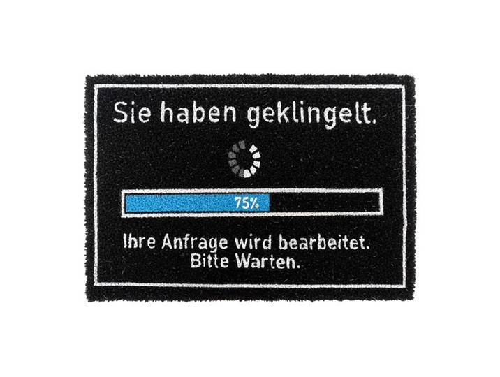 Relaxdays Kokos Fußmatte mit Spruch 60x40 cm