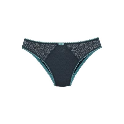 Slip NUANCE BY LASCANA, Damen, Gr. 48/50, petrol, turmalin, Spitze, Obermaterial: 88% Polyamid, 12% Elasthan, Unterhosen Slip