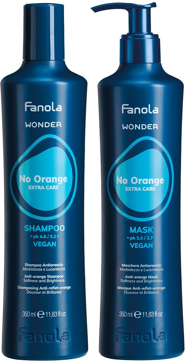 700ml Fanola Wonder No Orange Set 1 (Shampoo 350ml + Mask 350ml)