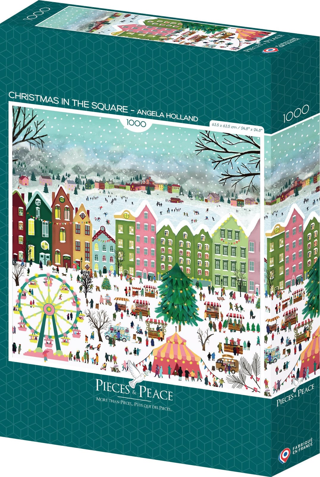 Pieces & Peace Puzzel Kerst op het Plein 1000 stukken