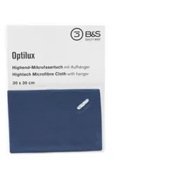 Optilux Highend Brillen-Mikrofasertuch mit Anhänger (30x30cm)