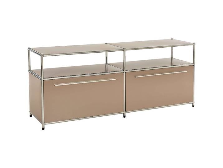 Lowboard Cubo Taupe Metall B 152 H 60 cm - Möbel Konfigurator: Traummöbel individuell zusammenstellen - Lowboard