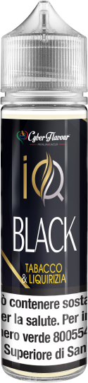 Cyber Flavour Iq Black Liquido Shot 20ml Tabacco Liquirizia