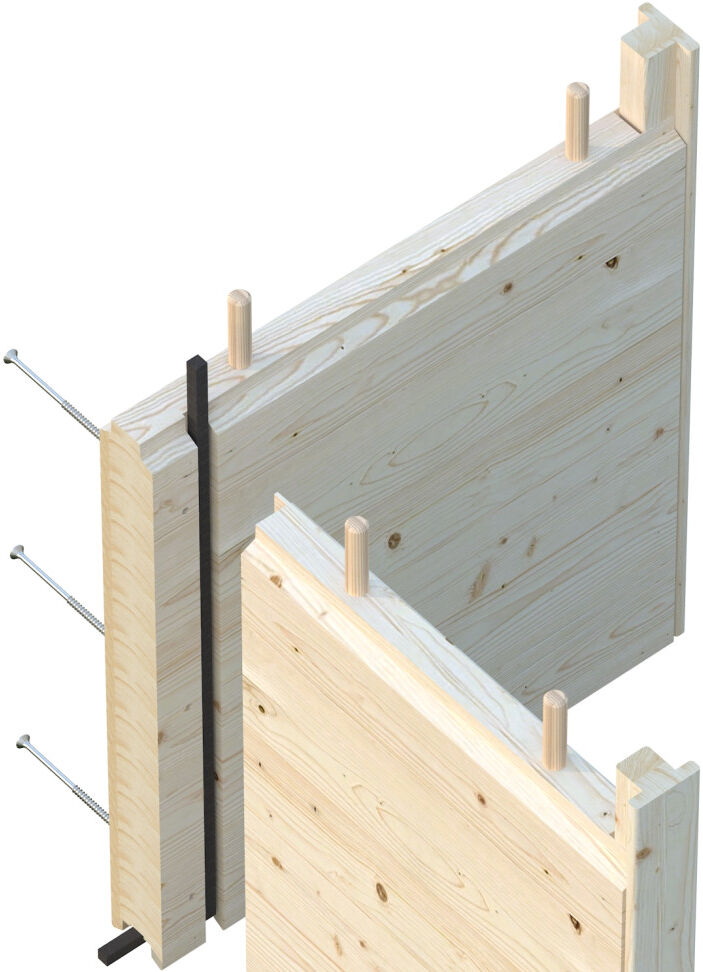 Palmako Gartenhaus Holz Grace 561 x 290 cm naturbelassen