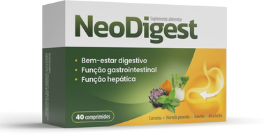 Neodigest Suplmento Alimentar Saúde Sistema Digestivo 40 comprimidos
