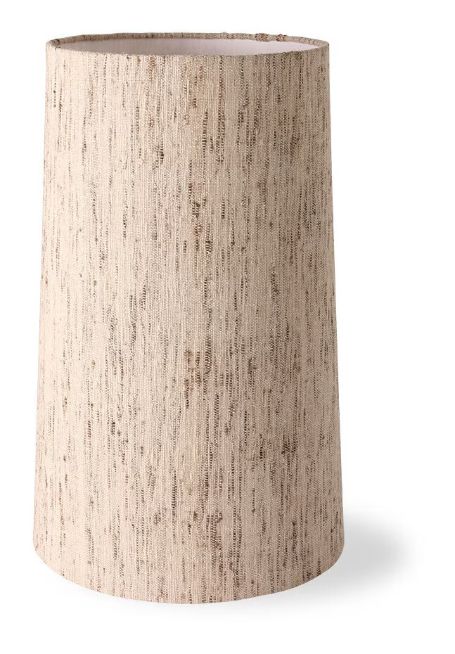 HKliving Lampenkap Cone Geweven zijde, Ø36cm - Naturel
