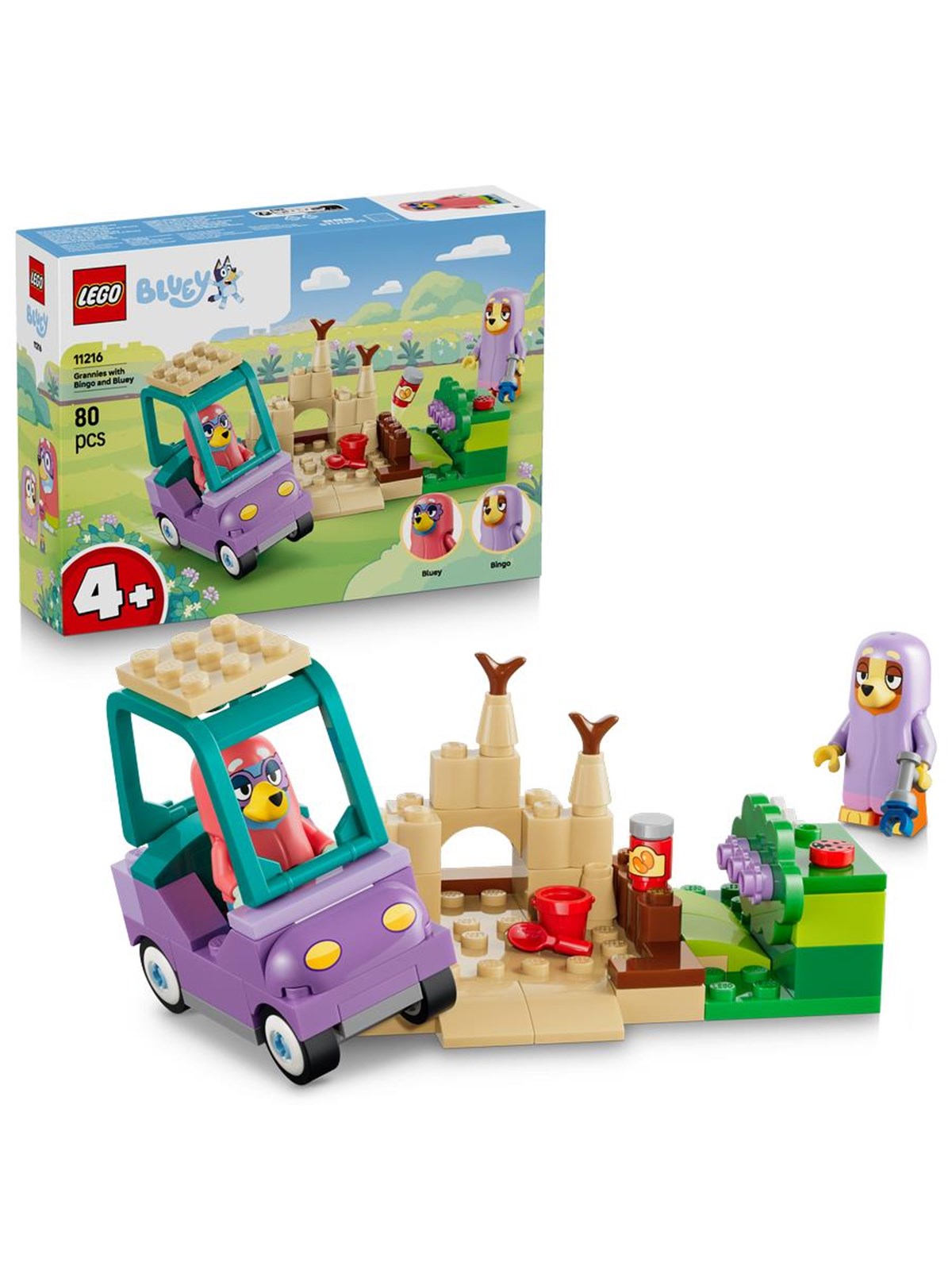 LEGO Bluey 11216 Omas mit Bingo und Bluey
