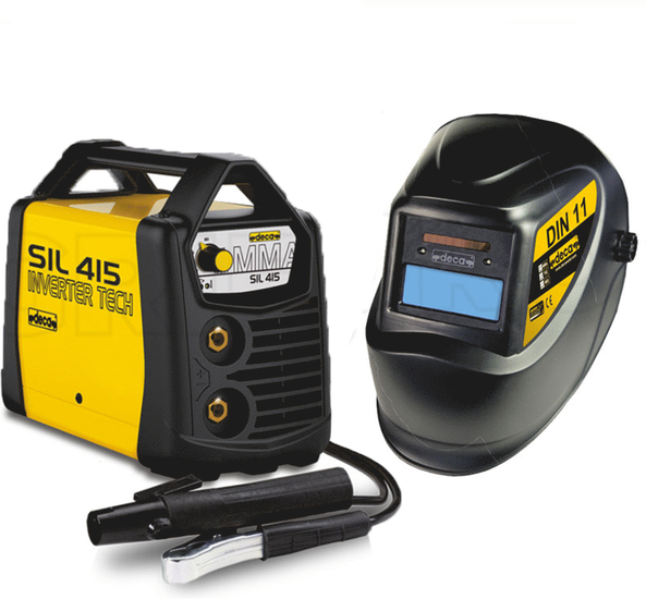 Deca SIL 415 - Inverter Schweißgerät (MMA/WIG) + Schutzmaske, Gleichstrom (DC)