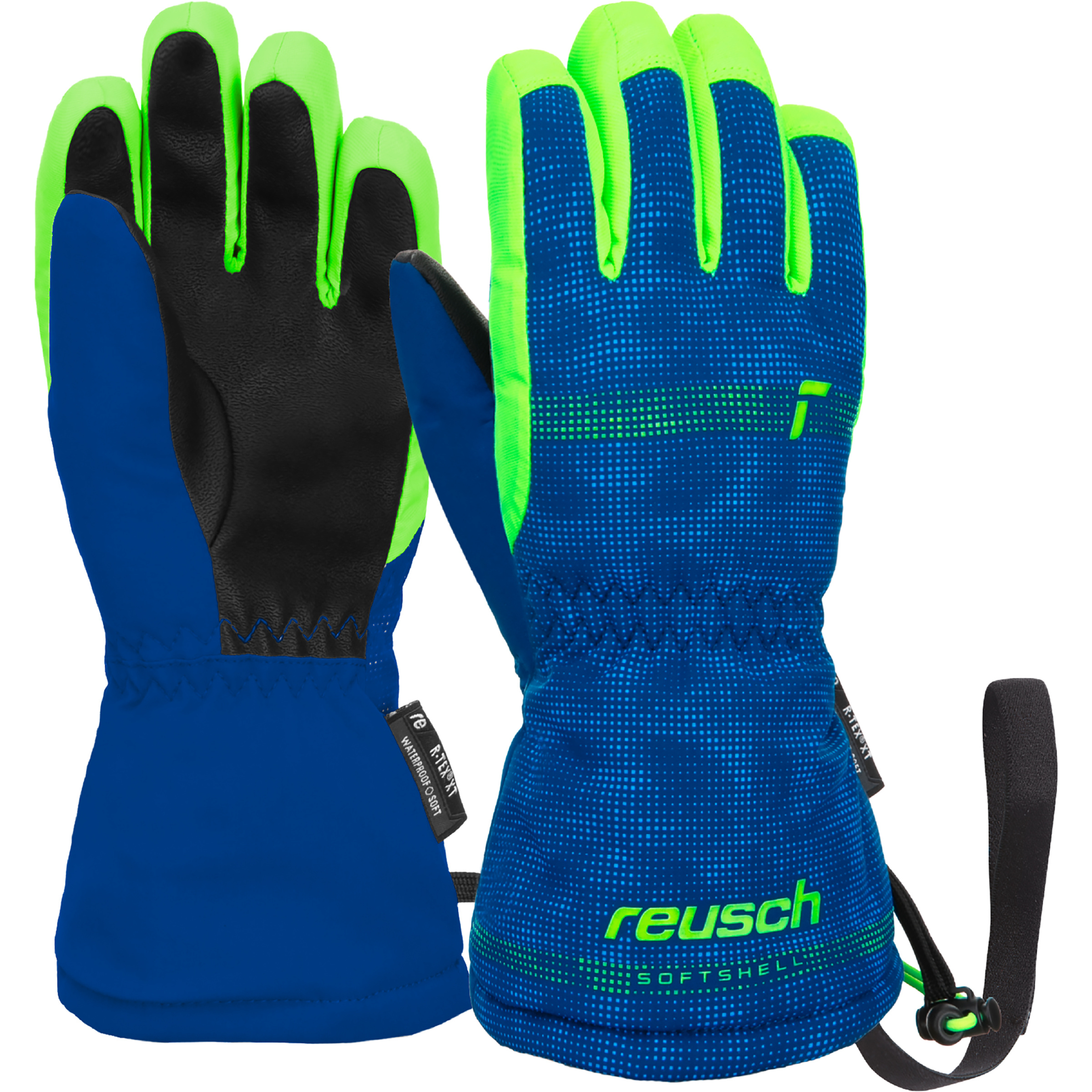 Reusch Maxi R-Tex XT Kinder Fingerhandschuhe blau Größe M Skifahren Widerstandsfähig Wasserabweisend