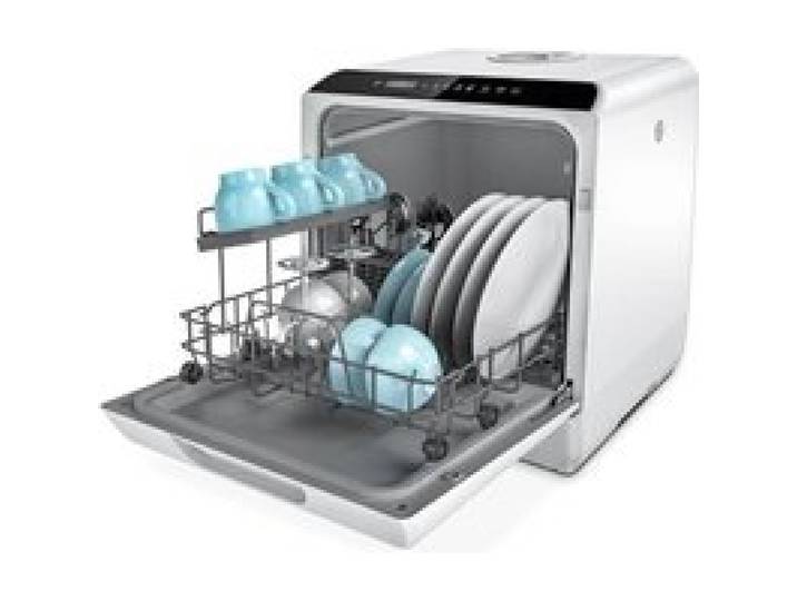 hermitlux Mini-lave-vaisselle utilisable avec robinet ou sans robinet 43cm de large capable de contenir 4 sets adapté au
