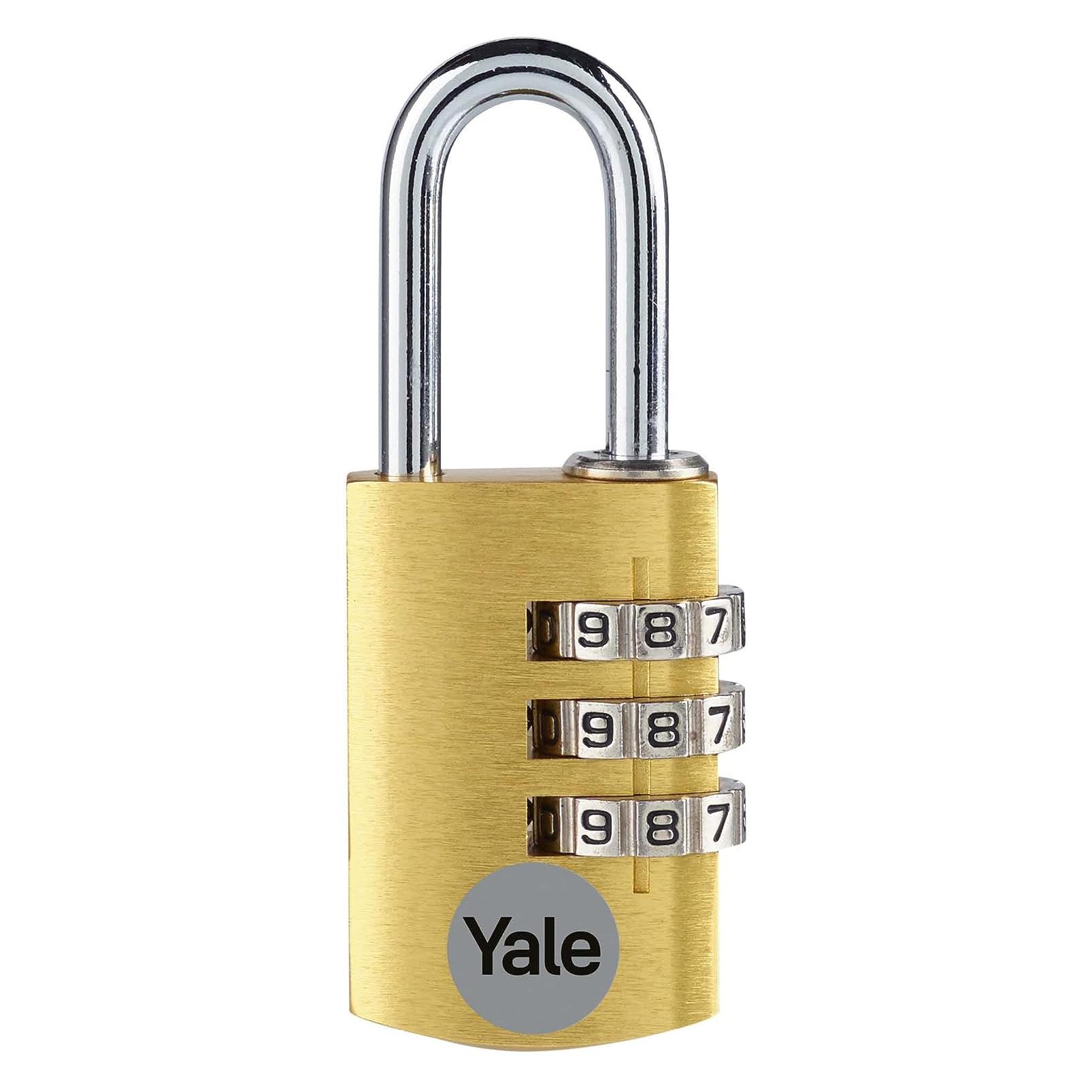 Yale YE3CB/20/121/1/GO Vorhängeschloss 20 mm Gold Zahlenschloss (YE3CB/20/121/1/GO)