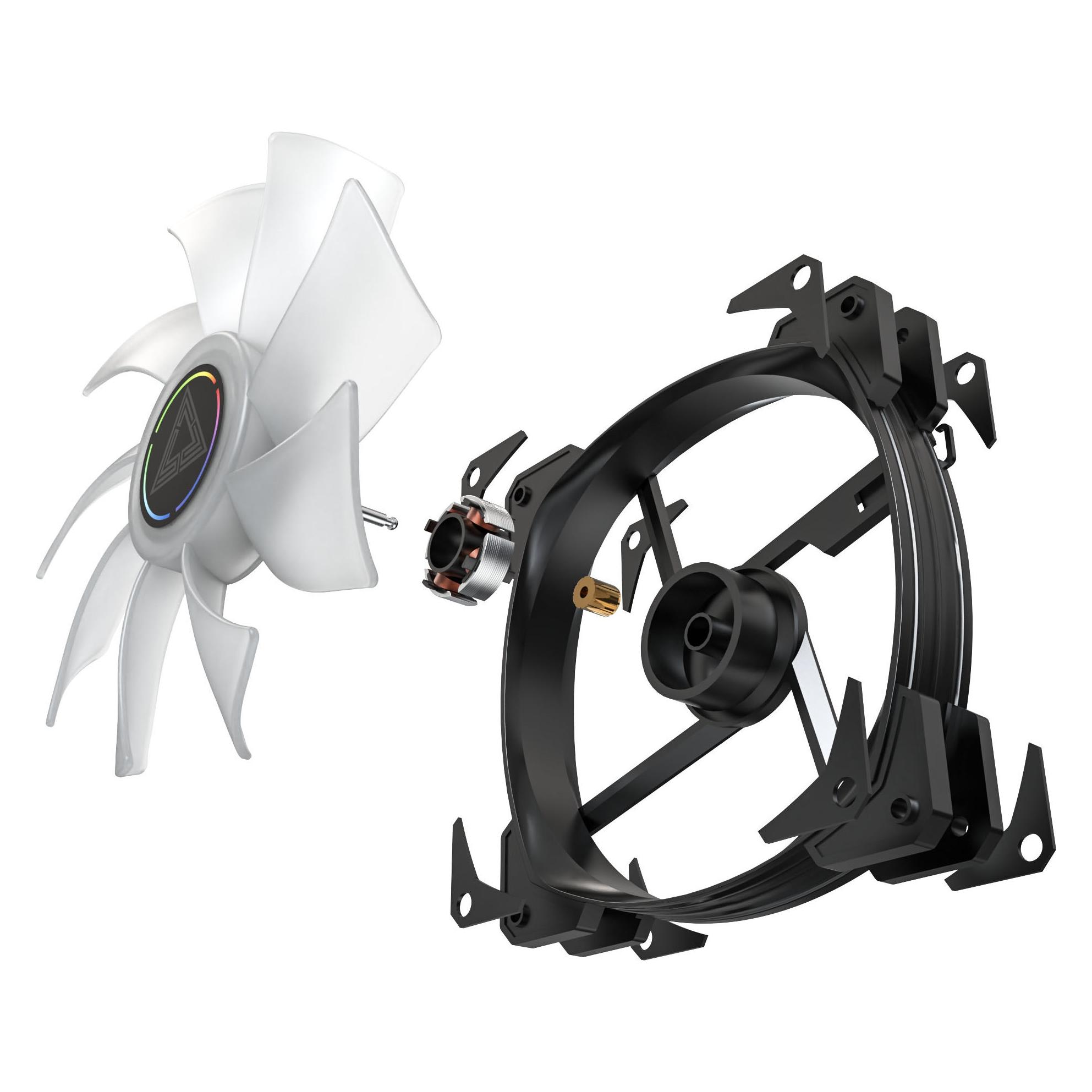 Montech HP140 ARGB PWM Black (140 mm, 1x) (HP140 ARGB PWM Black)