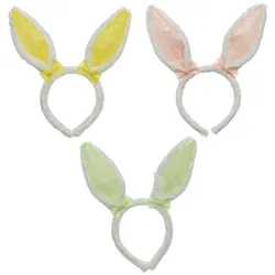Decoris 1 Hasenohren Haarreifen Plüsch Osterhasen Haarschmuck Ostern Fasching Karneval