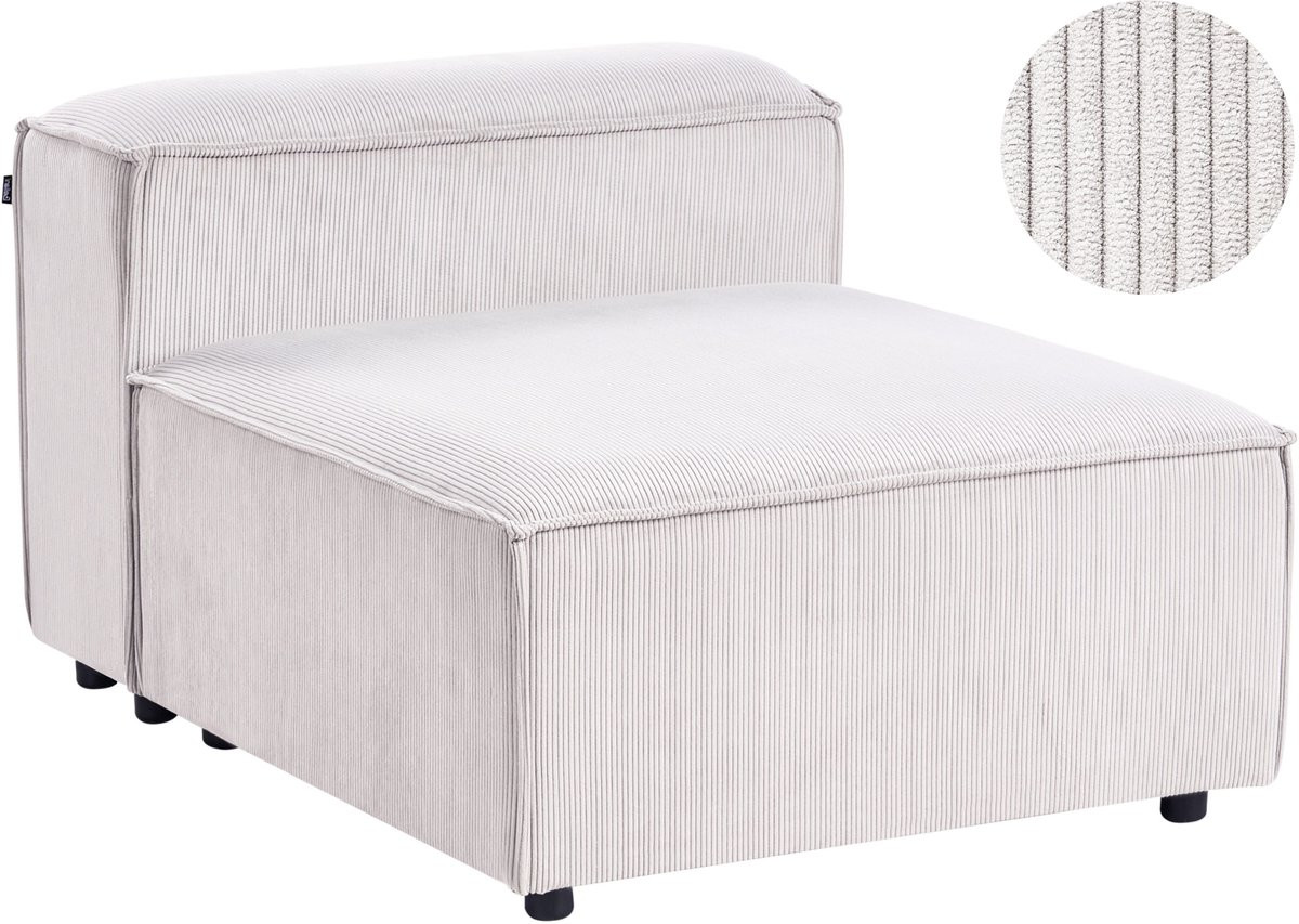 Ardal Corduroy Middelstuk 1-zits Module voor Modulaire Bank Off-white