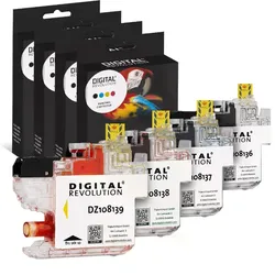 4 Digital Revolution Tinten ersetzt Brother LC-421XL Multipack KCMY