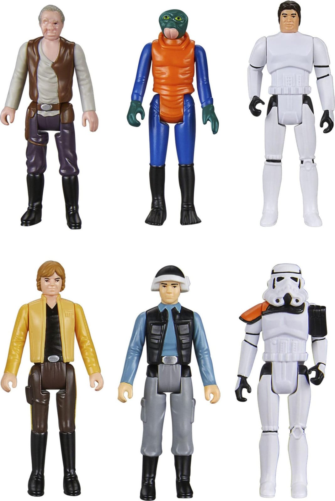 Hasbro Star Wars Episode IV Retro Collectie Actiefiguren, set van 6, 10 cm