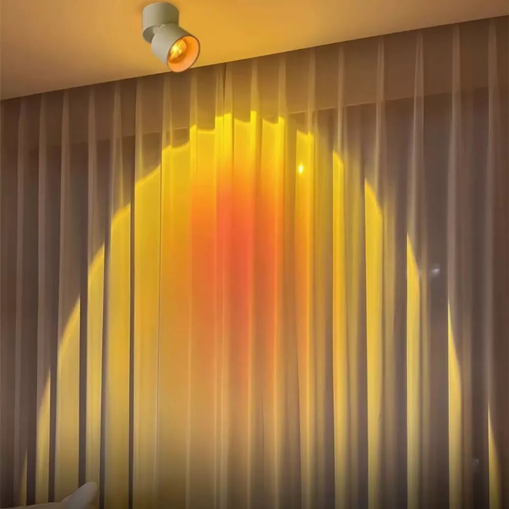 INF 10W Aufbaustrahler - Universelle Drehung, Sonnenuntergangslicht, Einstellbarer Lichtkegel