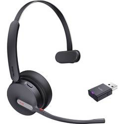 Yealink Yealink Headset WH64 Hybrid Mono Teams On Ear Headset Bluetooth® Mono Schwarz Mikrofon-Rauschunterdrückung Microsoft Teams-Taste Computer 1208687
