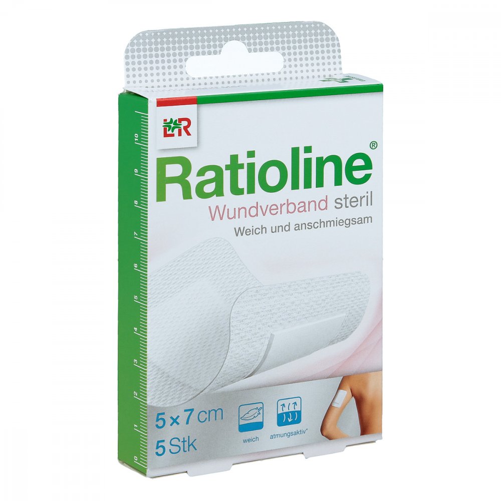 Lohmann & Rauscher GmbH & Co.KG Ratioline Wundverband 7x5 cm steril 13582972