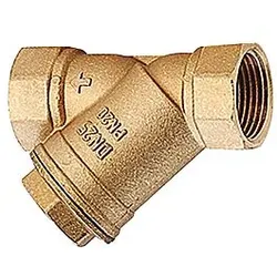 Giacomini Schmutzfänger R74A R74AY107 1 1/2" IG, Messing, Edelstahlsieb
