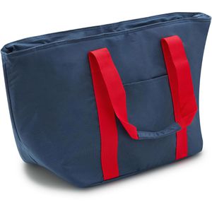 achilles Kühltasche AD233nare Shopper-Tasche blau/rot faltbar, wasserabweisend, 40 Liter