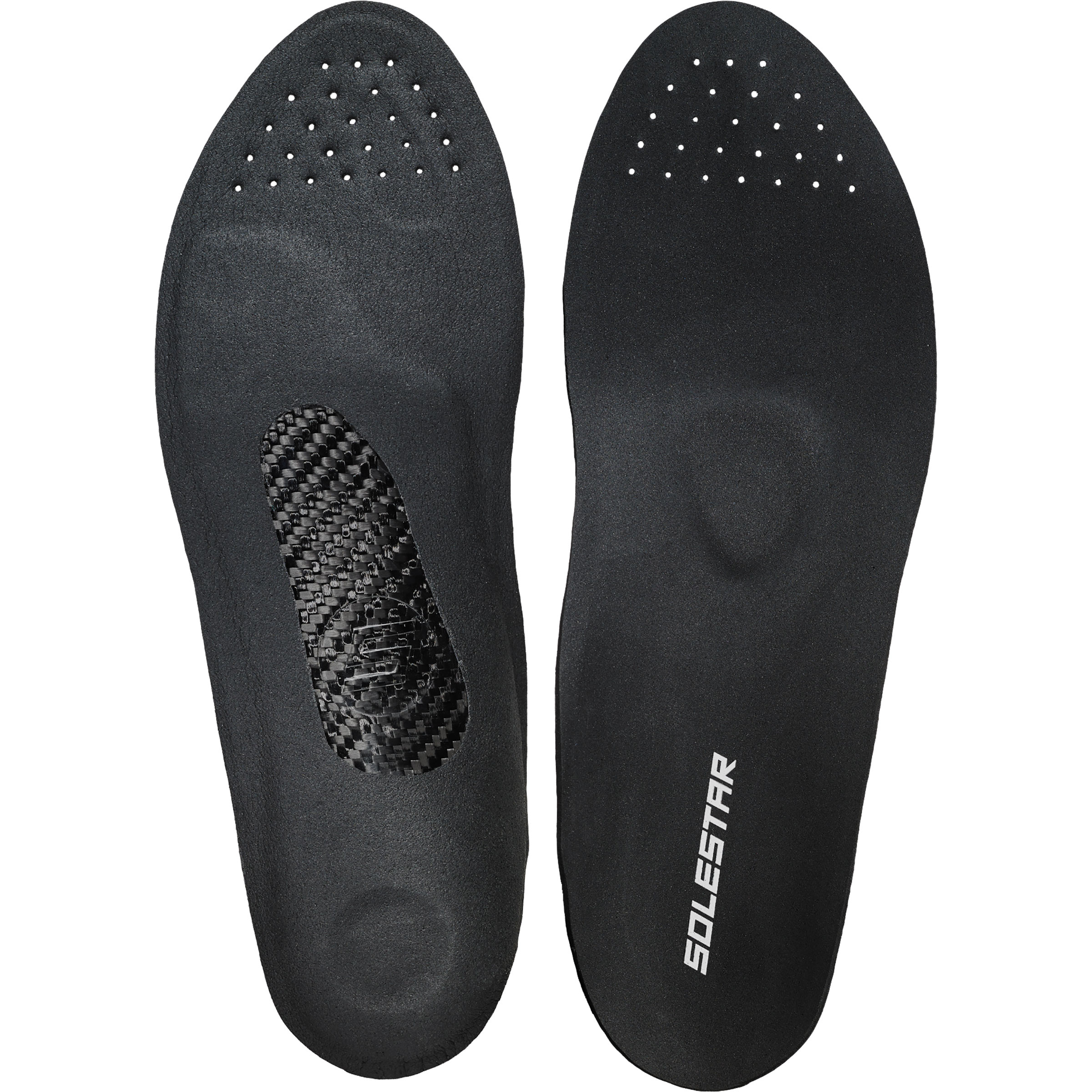 Solestar BLK Einlegesohle Schuhzubehör schwarz Größe 45 Mountainbike | Rennrad | Gravel Schnell trocknend