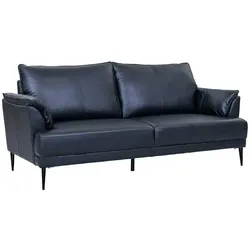 Leder Sofa Sofa mit Fußgestell aus Metall aus Echtleder