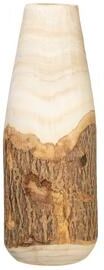 Storied Home Carved Paulownia Wood Vase with Live Edge (Each one will vary)