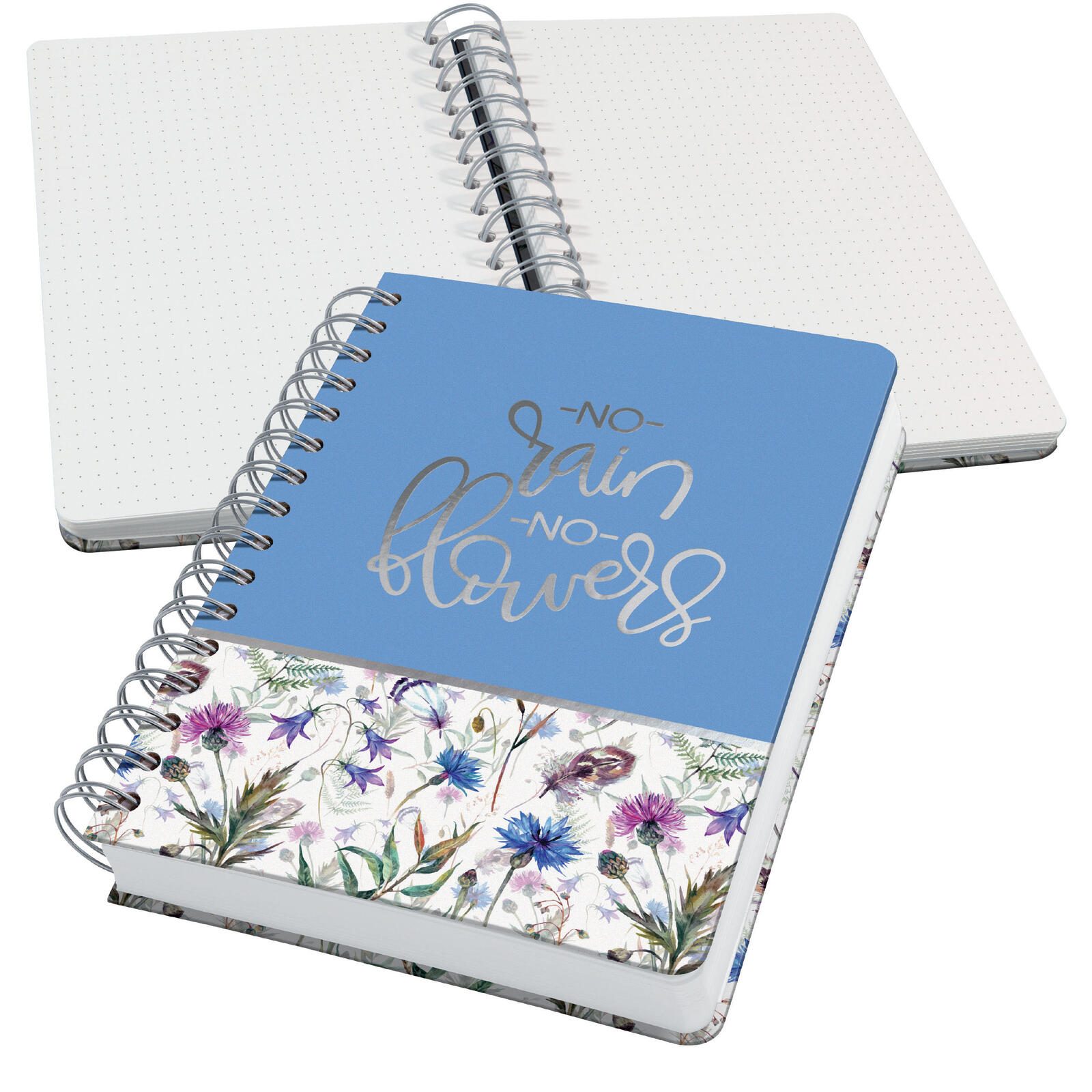 SIGEL Notizbuch Jolie® ca. DIN A5 punktraster 240 Seiten - no rain no flowers JN619