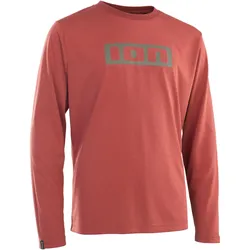 ION, Jungen, Velotrikot, Bike Tee Logo LS DR youth - spicy-red (152), Rot, 152