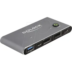 DELOCK 18646 - 2-Port KVM Switch, DisplayPort