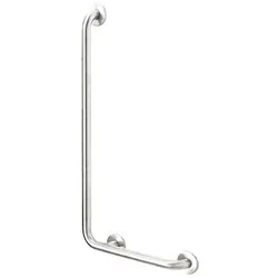 Stütz- und Haltegriffe Simex Inox rechte 90° Winkelstange Abstützhilfe aus Edelstahl, für max. 120 kg, satiniert