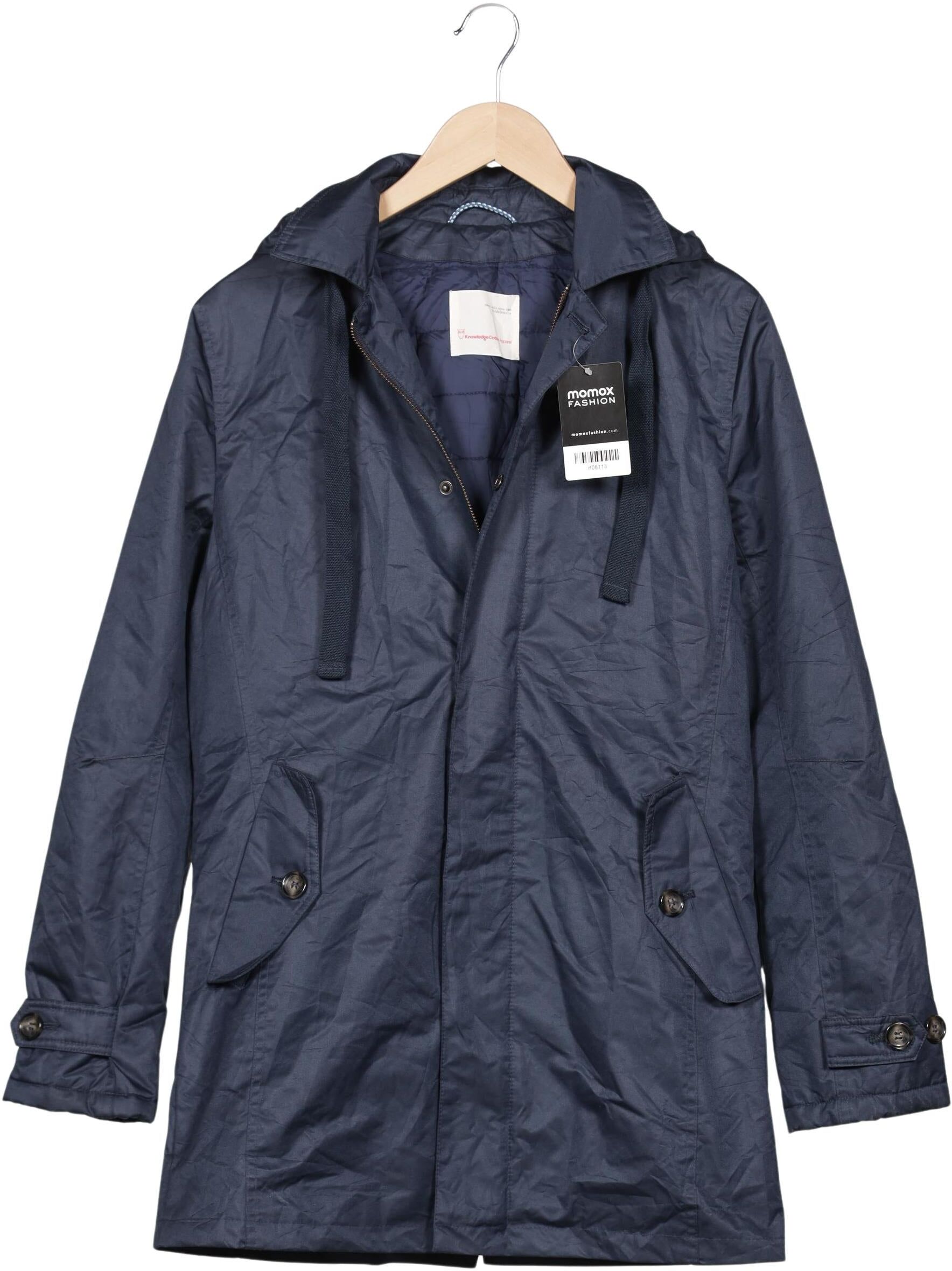 Knowledge Cotton Apparel Damen Mantel, Marineblau, Gr. S, Synthetik - Second Hand