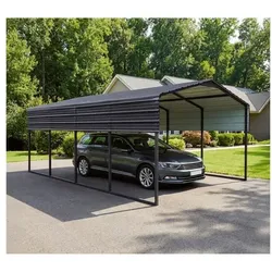 Westmann Carport »Kopenhagen M« grau, 366x261x596 cm
