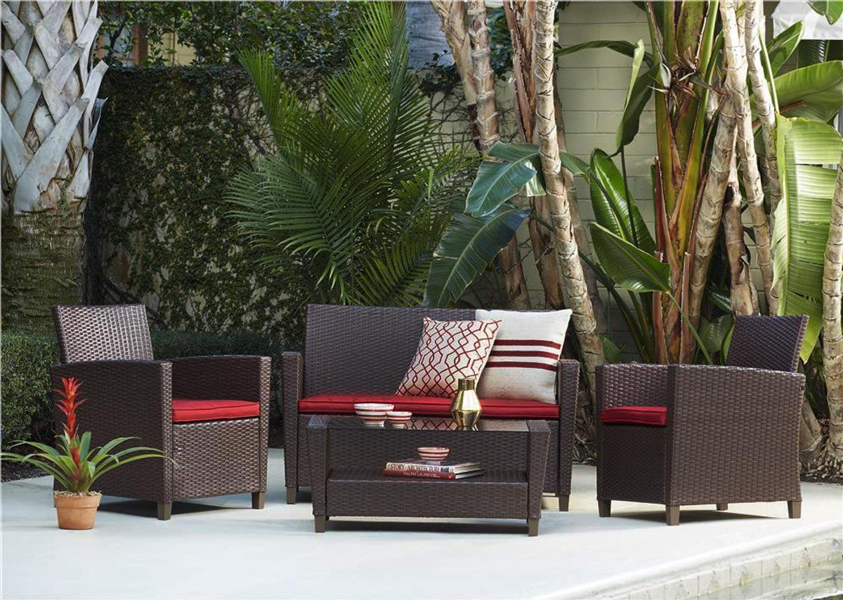 Notio Living Dorel Conversation Set - 4-delig - Bruin
