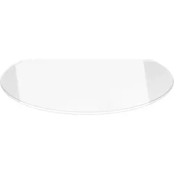 Funkenschutzplatte Kreisabschnitt 120x105cm - Klarglas