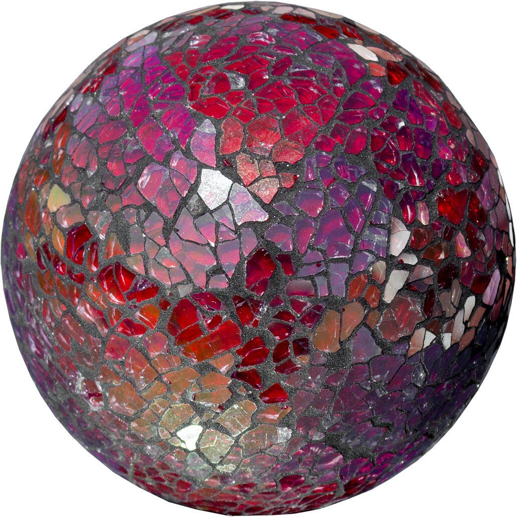 Home Essence Handmade Glass Abstract Figurine / Sculpture Decorative Object Multi 8cm H x 8cm W