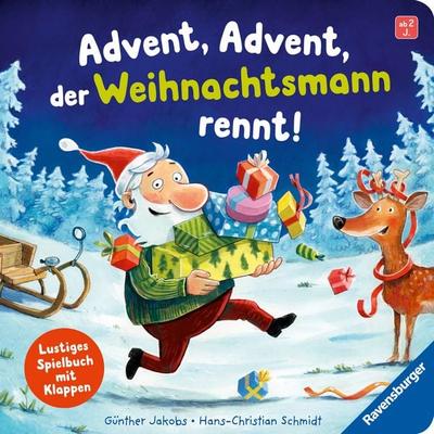 Advent, der Weihnachtsmann rennt!, Gebundene Ausgabe von Hans-Christian Schmidt, Ravensburger Verlag GmbH, 978-3-473-42121-3