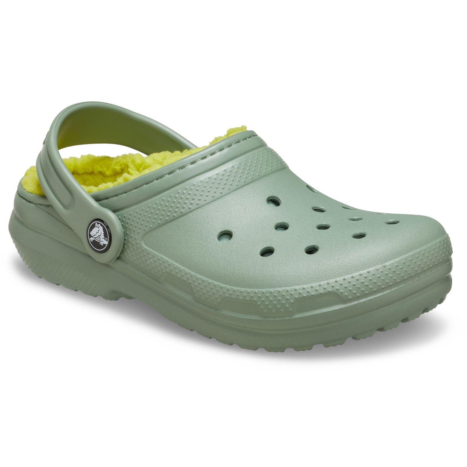 Crocs Classic Gevoerde Thermoplastische Kindermoss Klompen