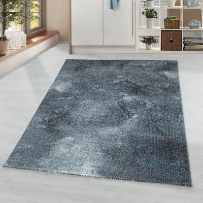 Teppich AYYILDIZ TEPPICHE "OTTAWA 4203", blau, B:80cm H:8mm L:150cm, Polypropylen (PP), Teppiche, Teppich, Wohnzimmer