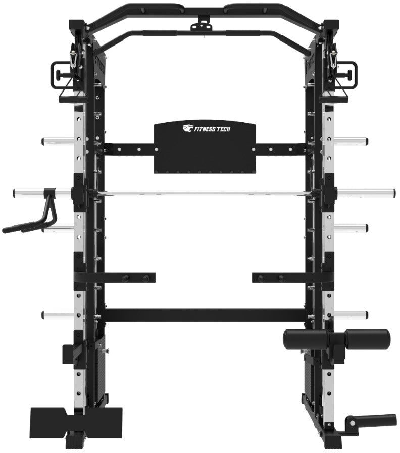Fitness Tech Multiestación Smith machine multipower F20 . Negro