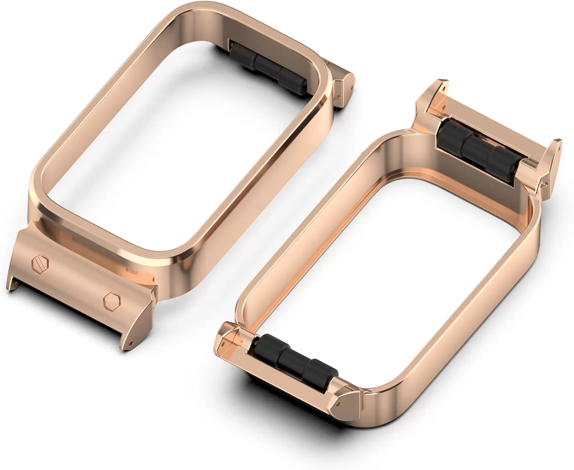 INF Metallrahmen für Xiaomi Band 9 Active / Redmi Band 3 (18 mm) Roségold
