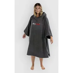 Dryrobe Towel Robe Organic Cotton Surf Poncho dark slate Gr. L