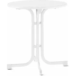 SIEGER Boulevard-Klapptisch, Ø 70 cm, weiß 207W