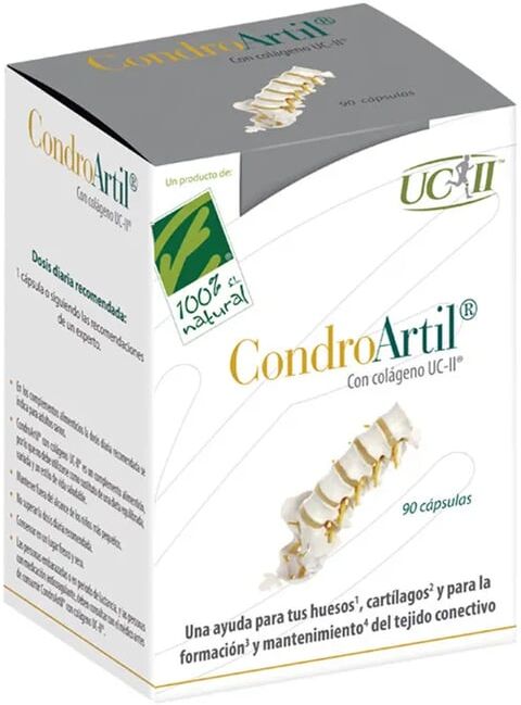 Cien Por Cien Natural Condroartil Con Colágeno UC-II 90 Caps