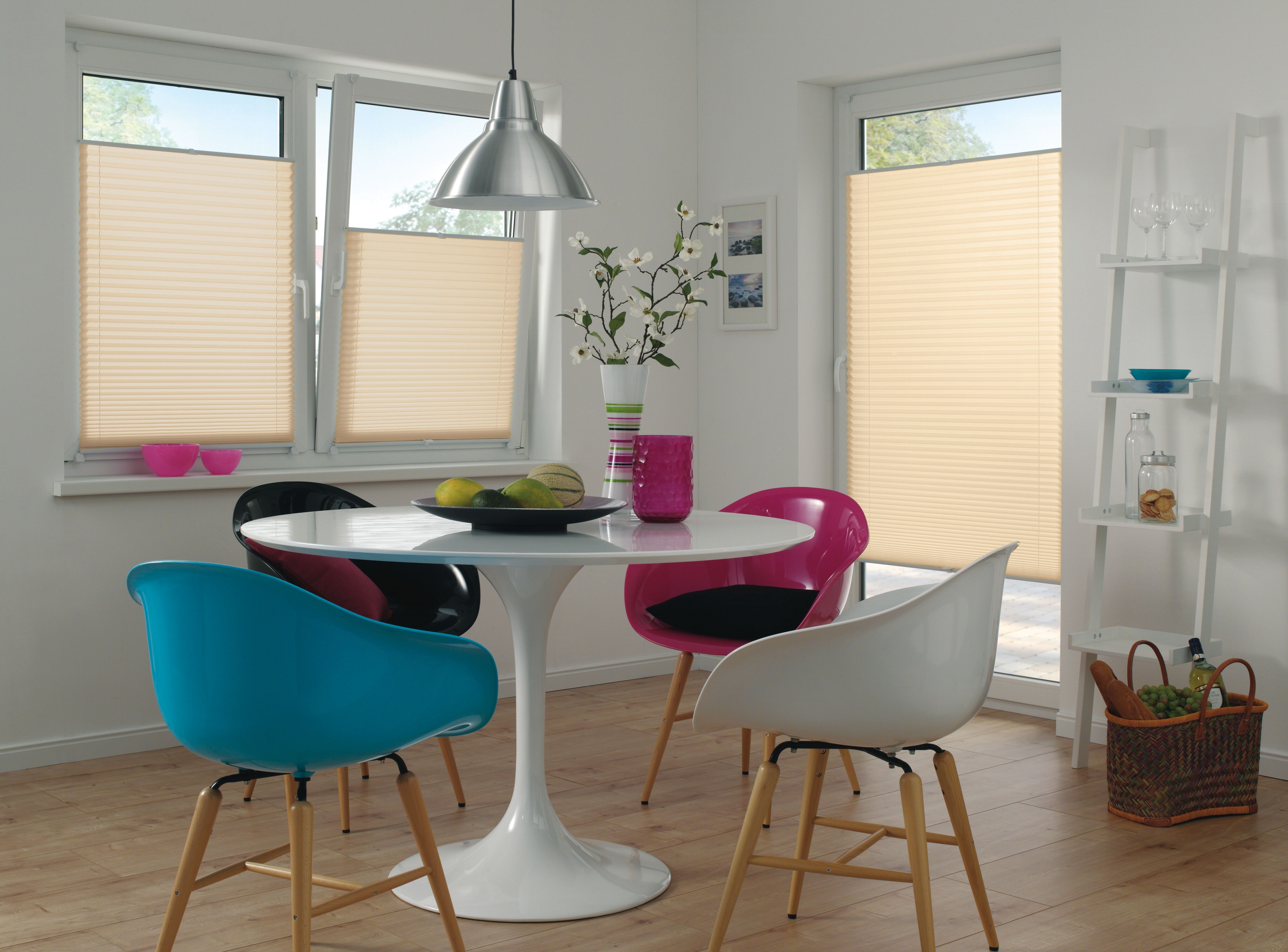 Plissee GARDINIA "EASYFIX PIA, ohne Bohren, blickdicht, Trägersystem" Gr. 5, beige, B:60cm H:130cm, Obermaterial: 100% Polyester, Plissees, Plissee, mit patentiertem Trägersystem beige 130cm, zweiseitig verschiebbar, 60cm