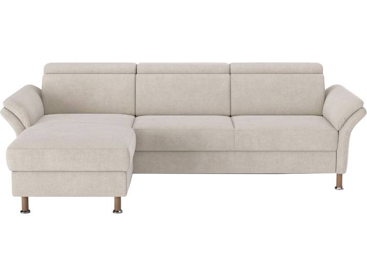 Ecksofa, Polyester, Beige, 260×172 cm, Motorische Funktionen, Modern, Home-affaire