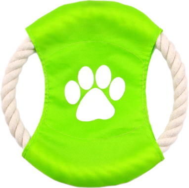 The Handy Homestead Durable Dog Frisbee Toy Bite Resistant Molar Pet Chew For Small & Medium Dogs green