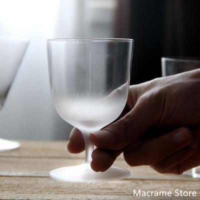 Inspire Daily Merch Frosted Transparent Whisky Tumbler Glass Cup, Medieval Style Wine Cup, Bar Creative Cocktail Glass 1 101 200ml